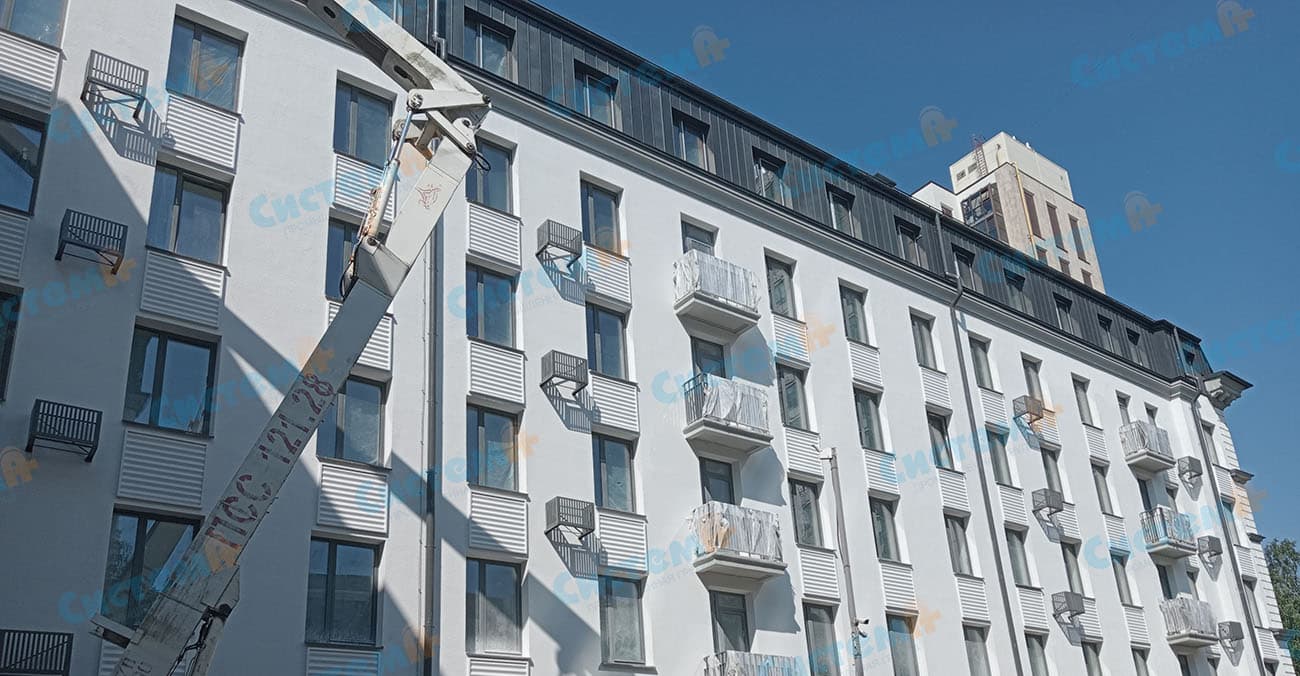 Изготовили карнизы и декоративные панели для многоэтажного здания Изготовили карнизы и декоративные панели для многоэтажного здания