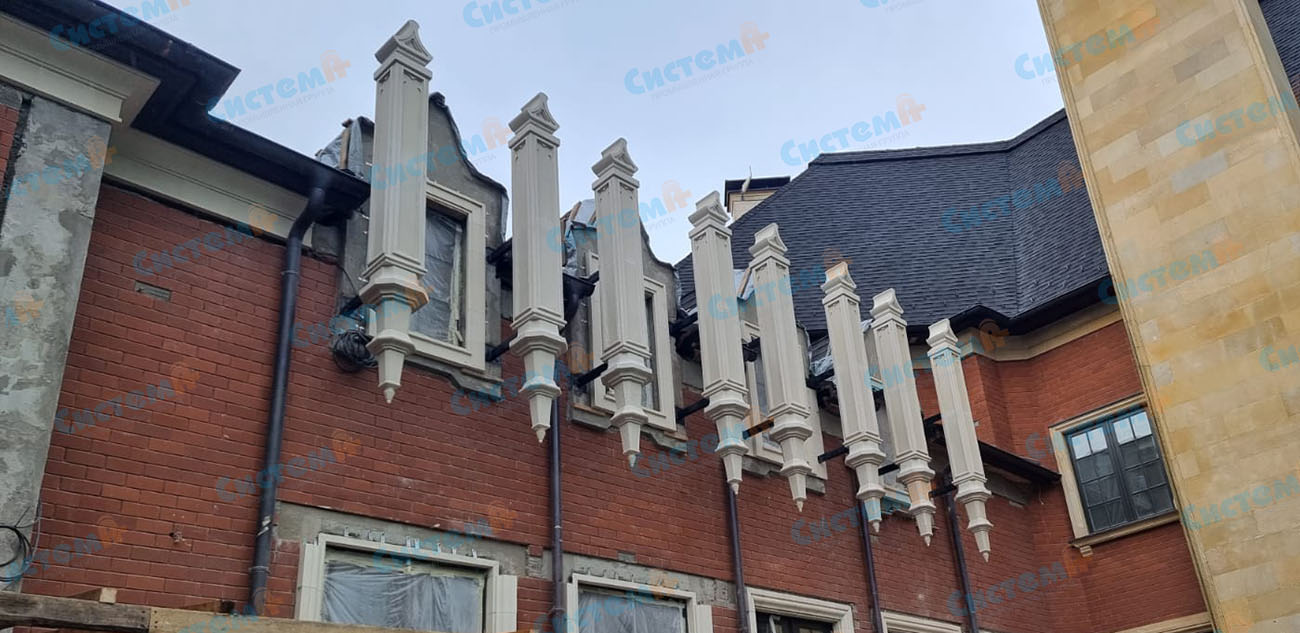 Заменили декор из керамики на лепнину из пенопласта Заменили декор из керамики на лепнину из пенопласта